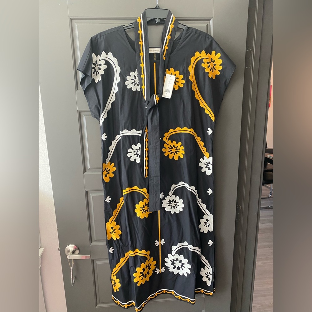 Tory Burch Black Embroidered Dress!